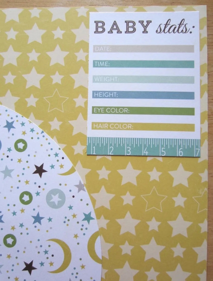 Baby Boy Scrapbook Page Set