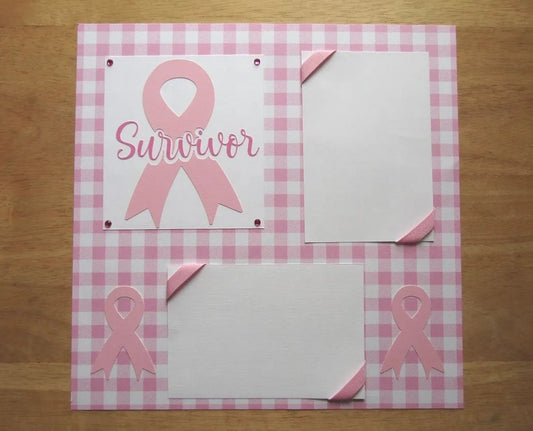 Cancer Survivor Scrapbook Page