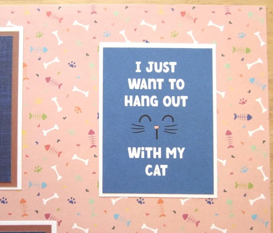 Cat Scrapbook Page
