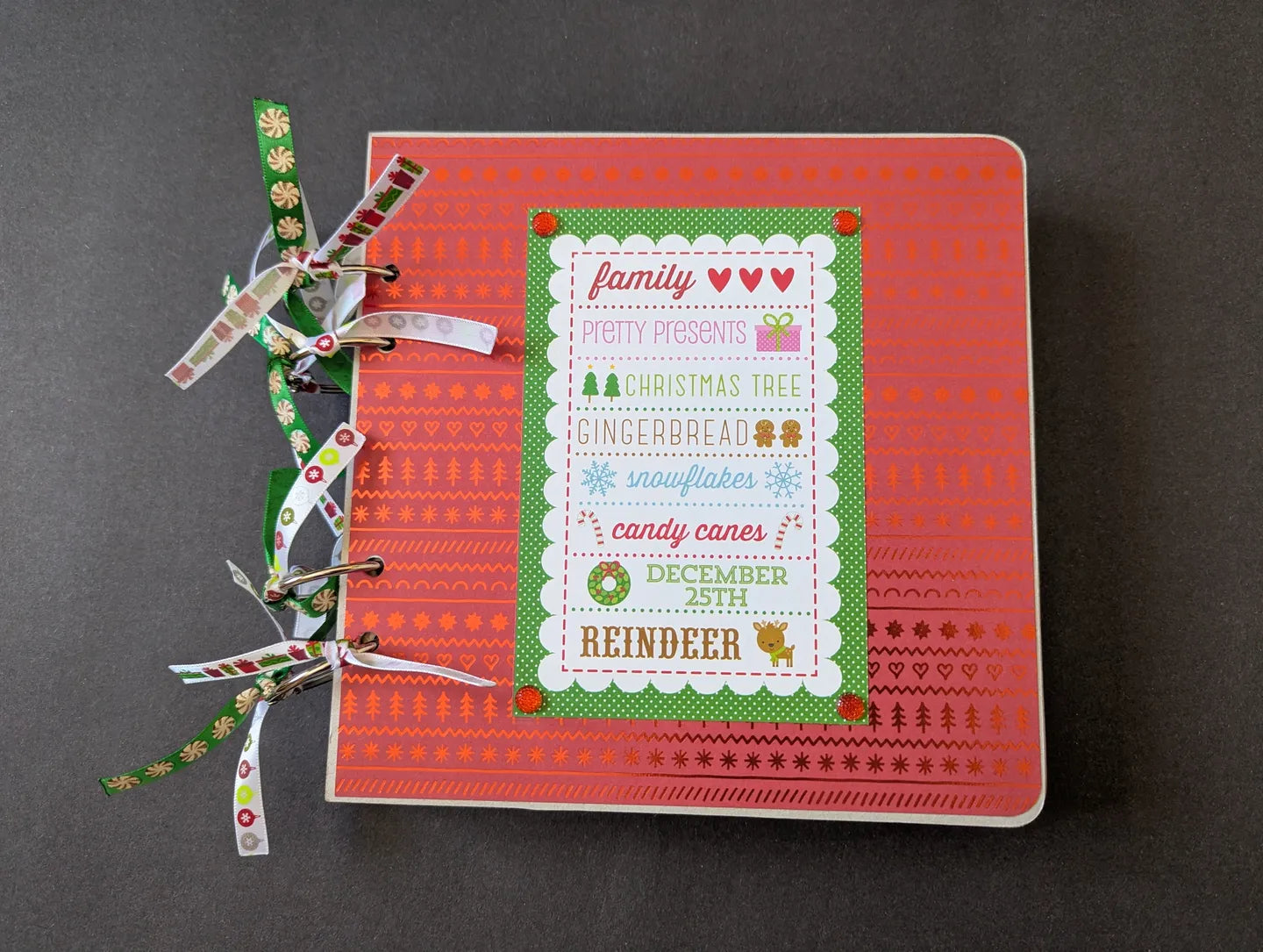 Christmas Chipboard Album