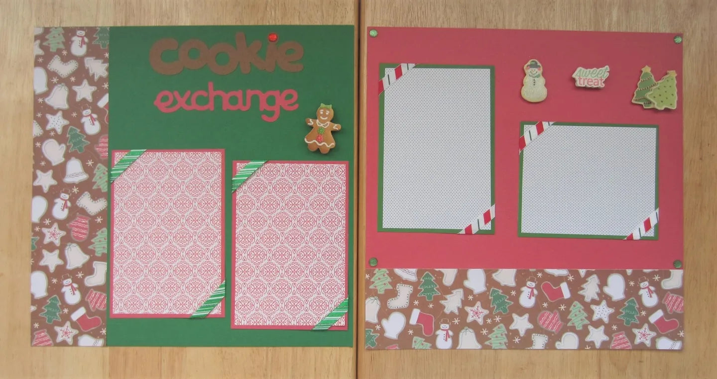 Christmas Cookies Scrapbook Pages
