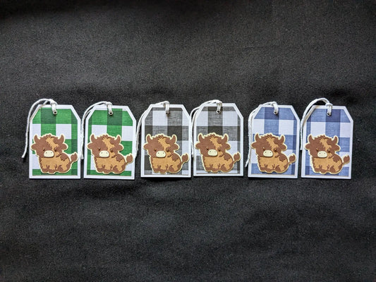 Highland Cow Gift Tags (Set of 6)