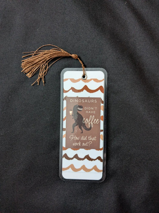 Dinosaur Coffee Bookmark