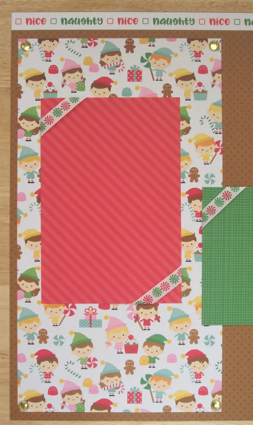 Christmas Elf Scrapbook Page