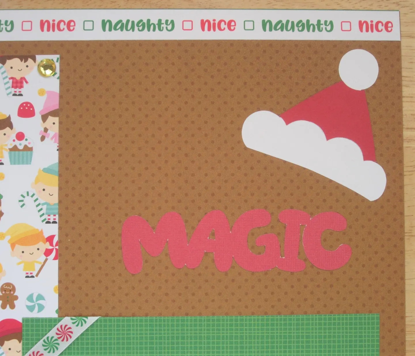 Christmas Elf Scrapbook Page
