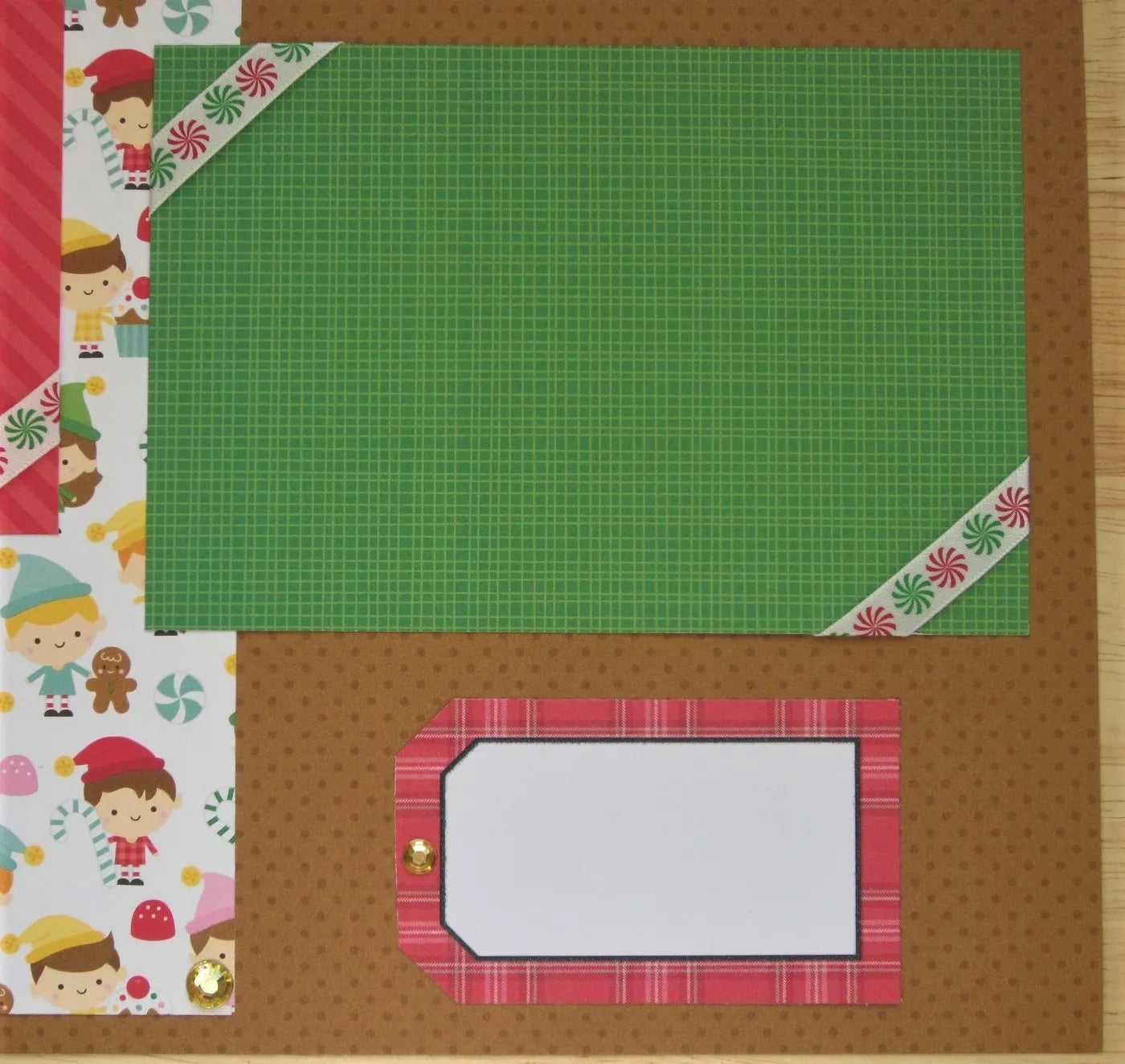 Christmas Elf Scrapbook Page