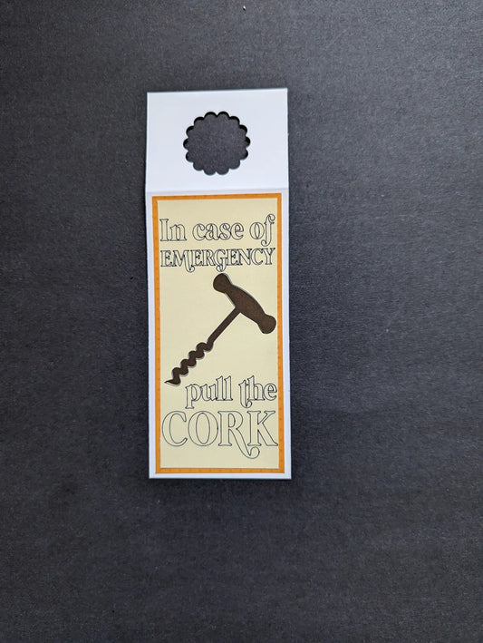 Emergency Bottle Gift Tag