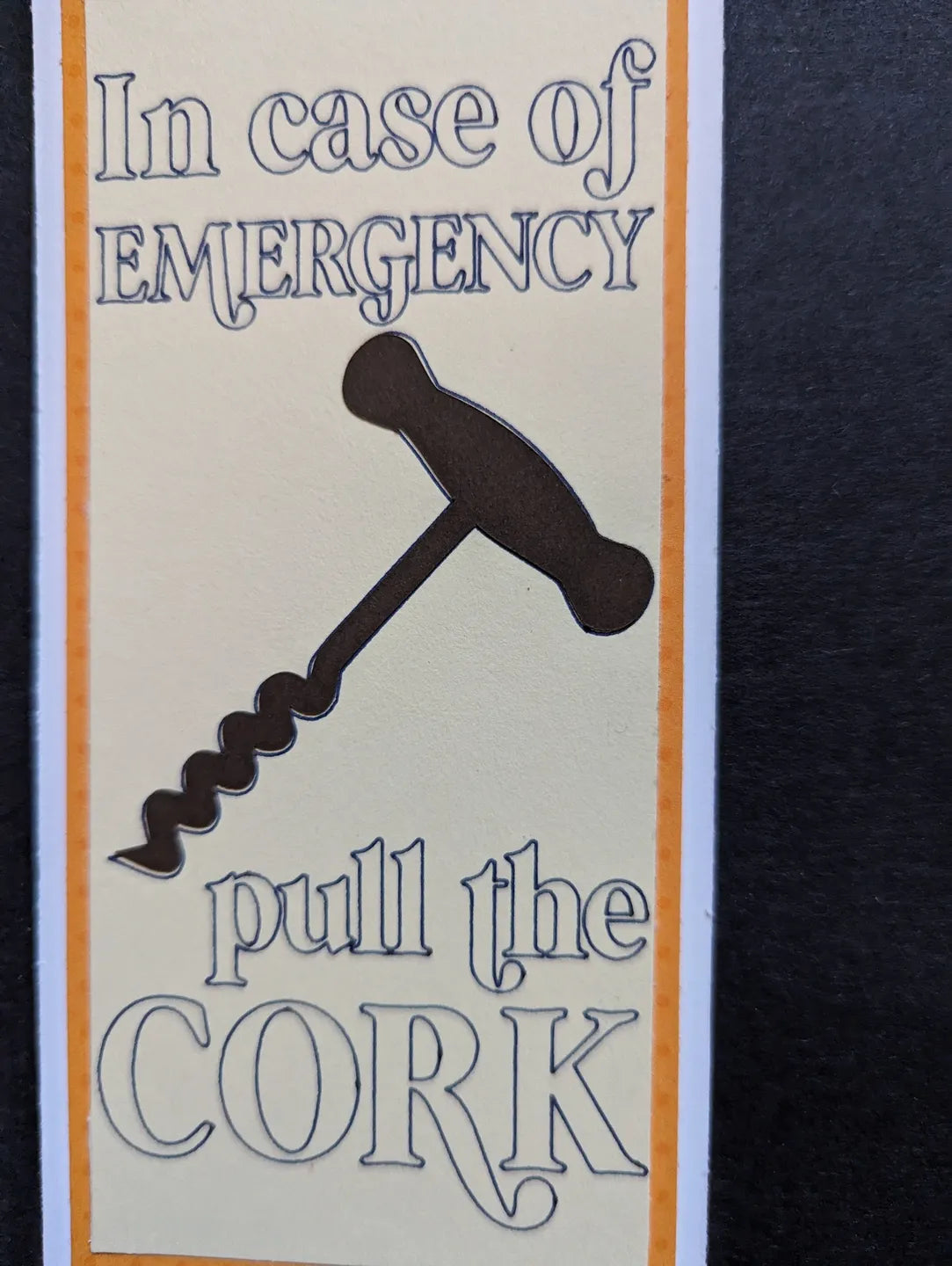 Emergency Bottle Gift Tag