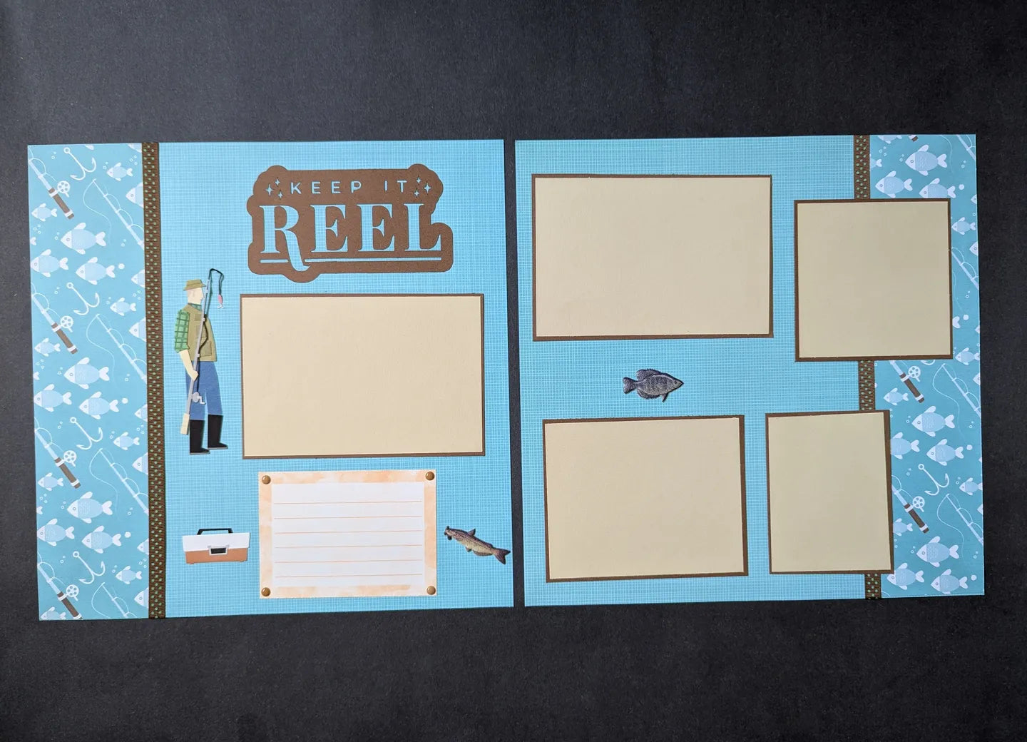 Fishing Scrapbook Pages