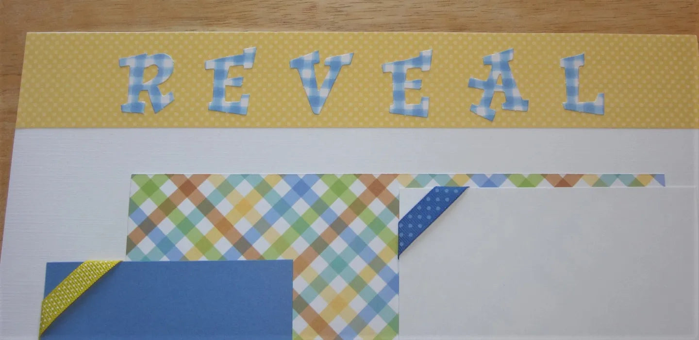 Gender Reveal Boy Scrapbook Pages