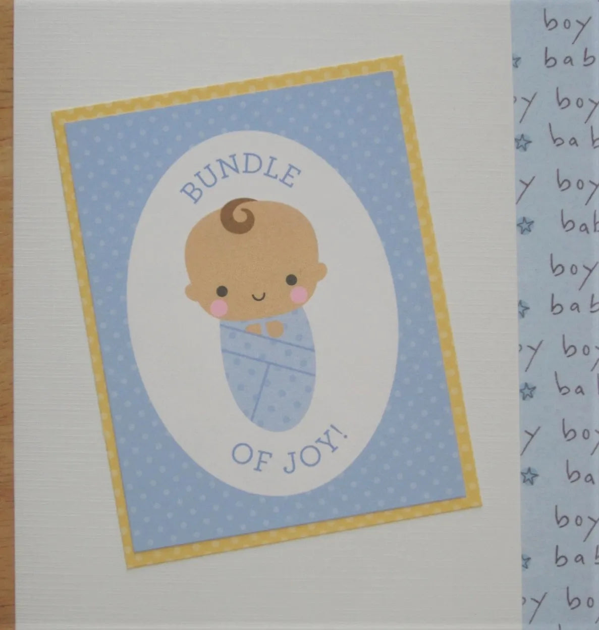 Gender Reveal Boy Scrapbook Pages