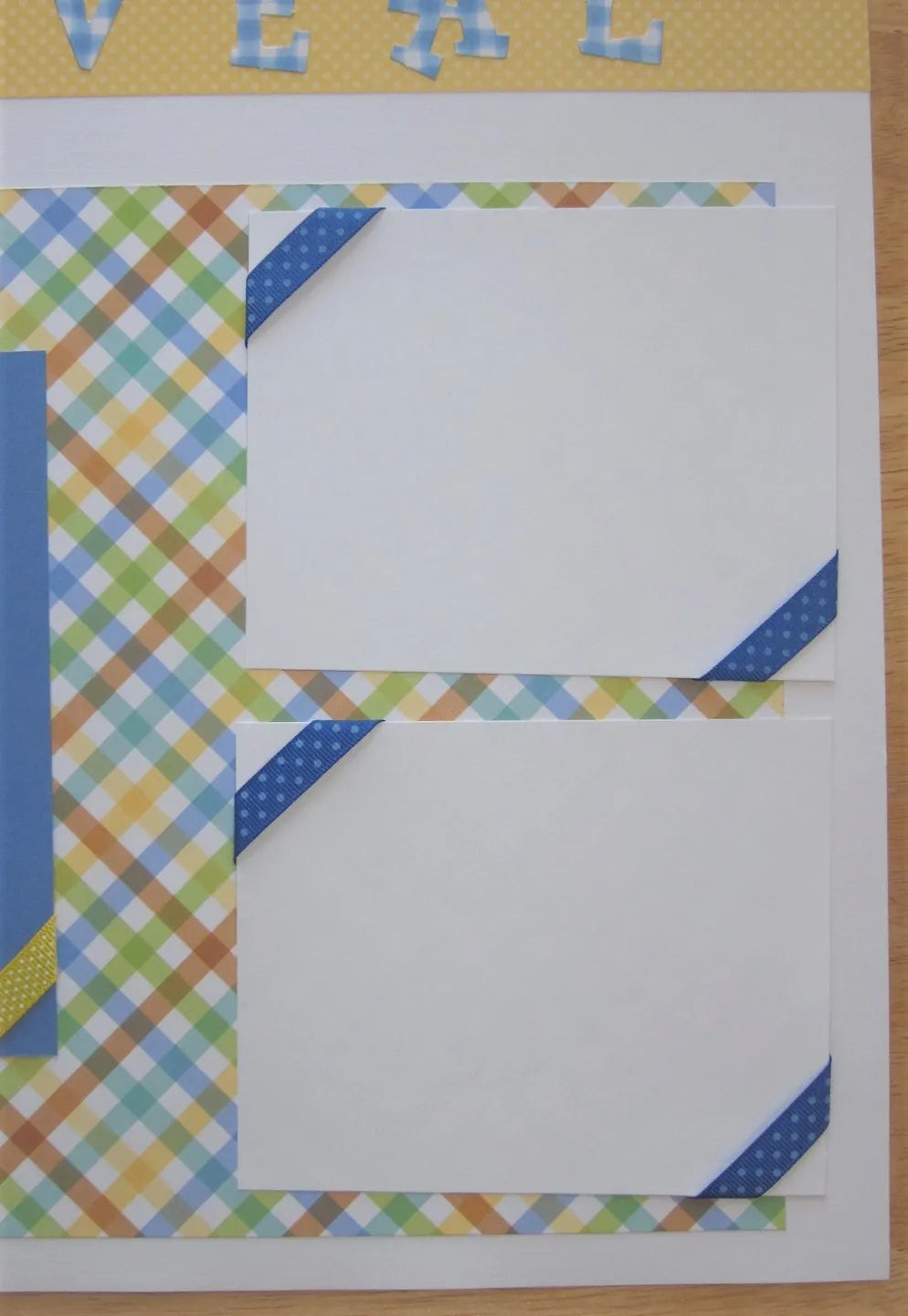 Gender Reveal Boy Scrapbook Pages