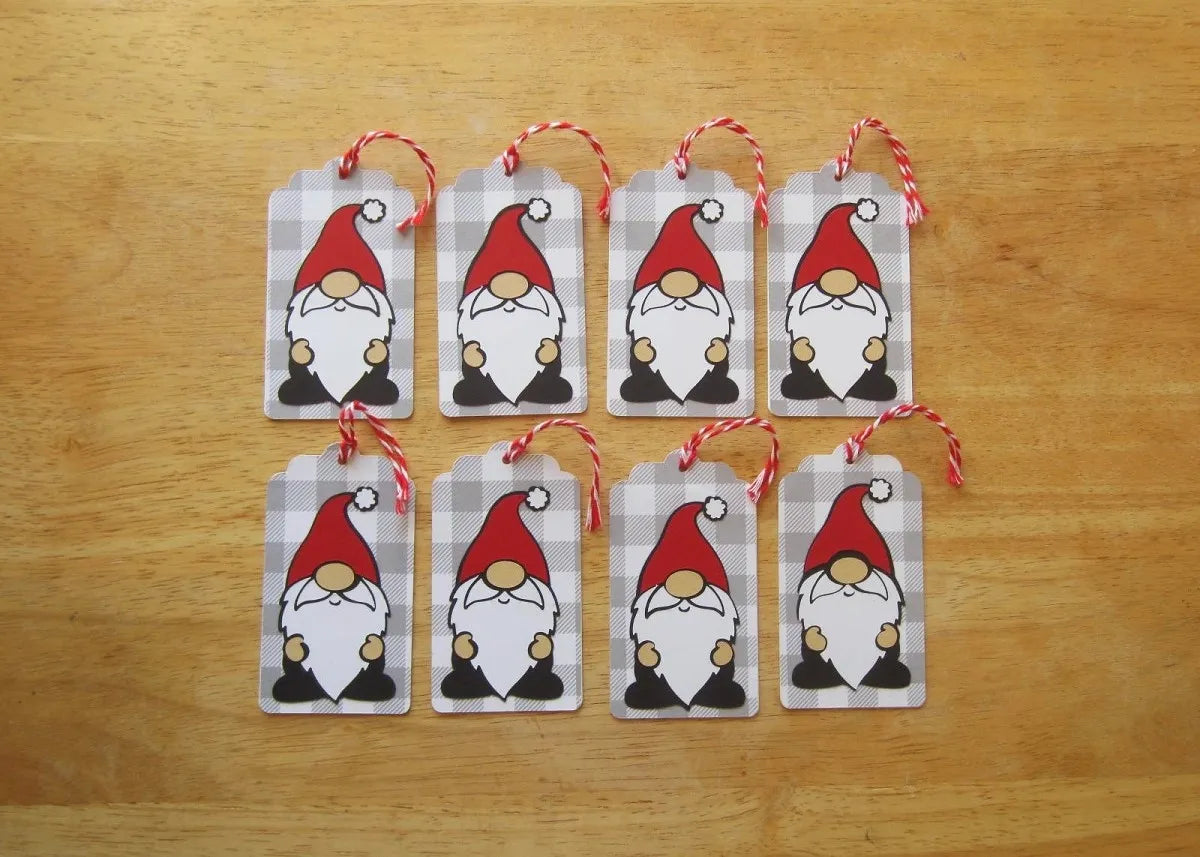 Gnome Gift Tags (Set of 8)