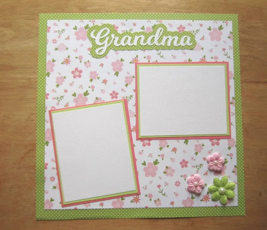 Grandma Scrapbook Page