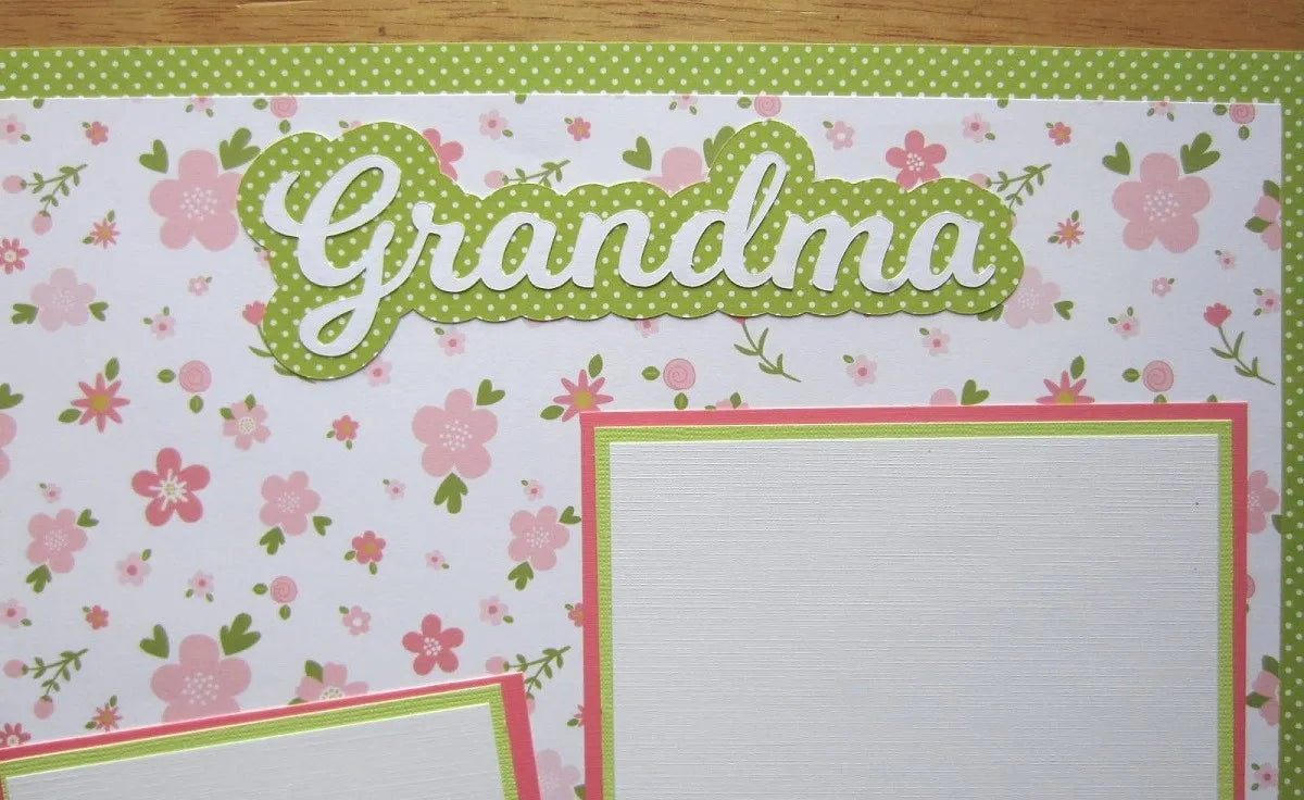 Grandma Scrapbook Page