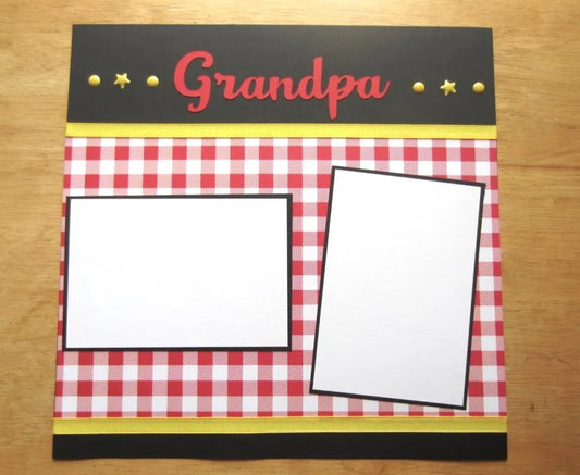 Grandpa Scrapbook Page