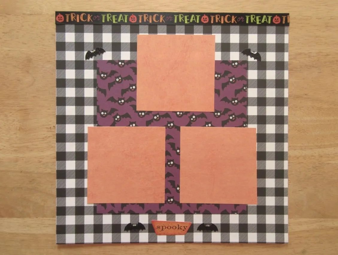 Halloween Scrapbook Page