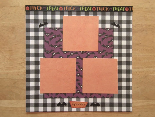 Halloween Scrapbook Page