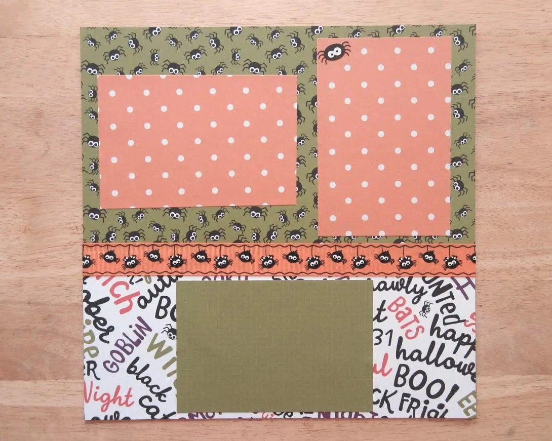 Halloween Scrapbook Page