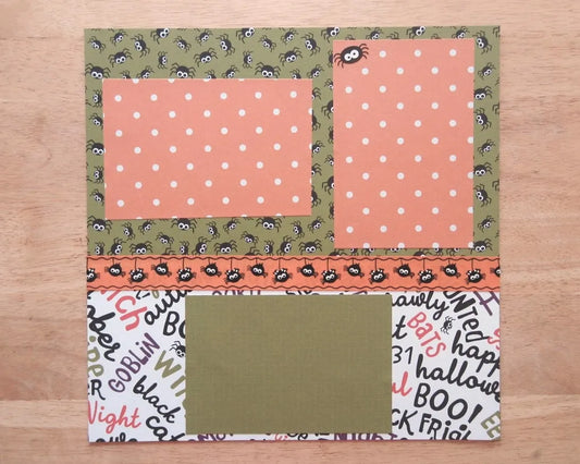 Halloween Scrapbook Page