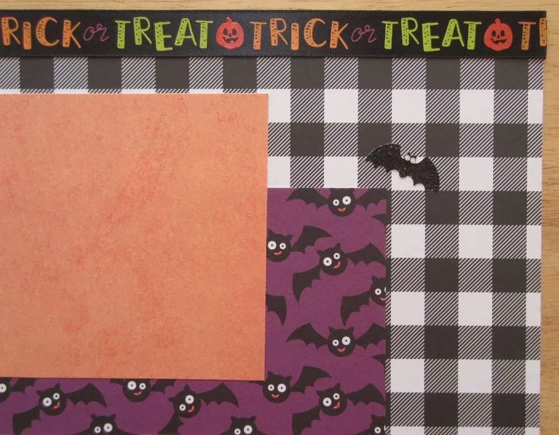 Halloween Scrapbook Page