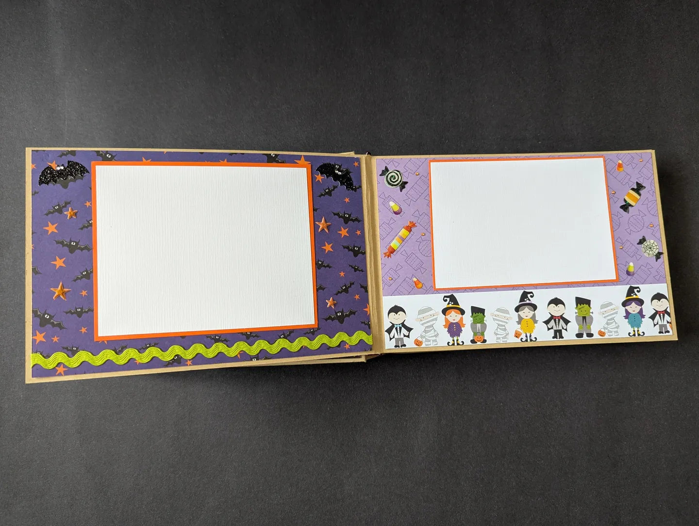 Premade Halloween Chipboard Album