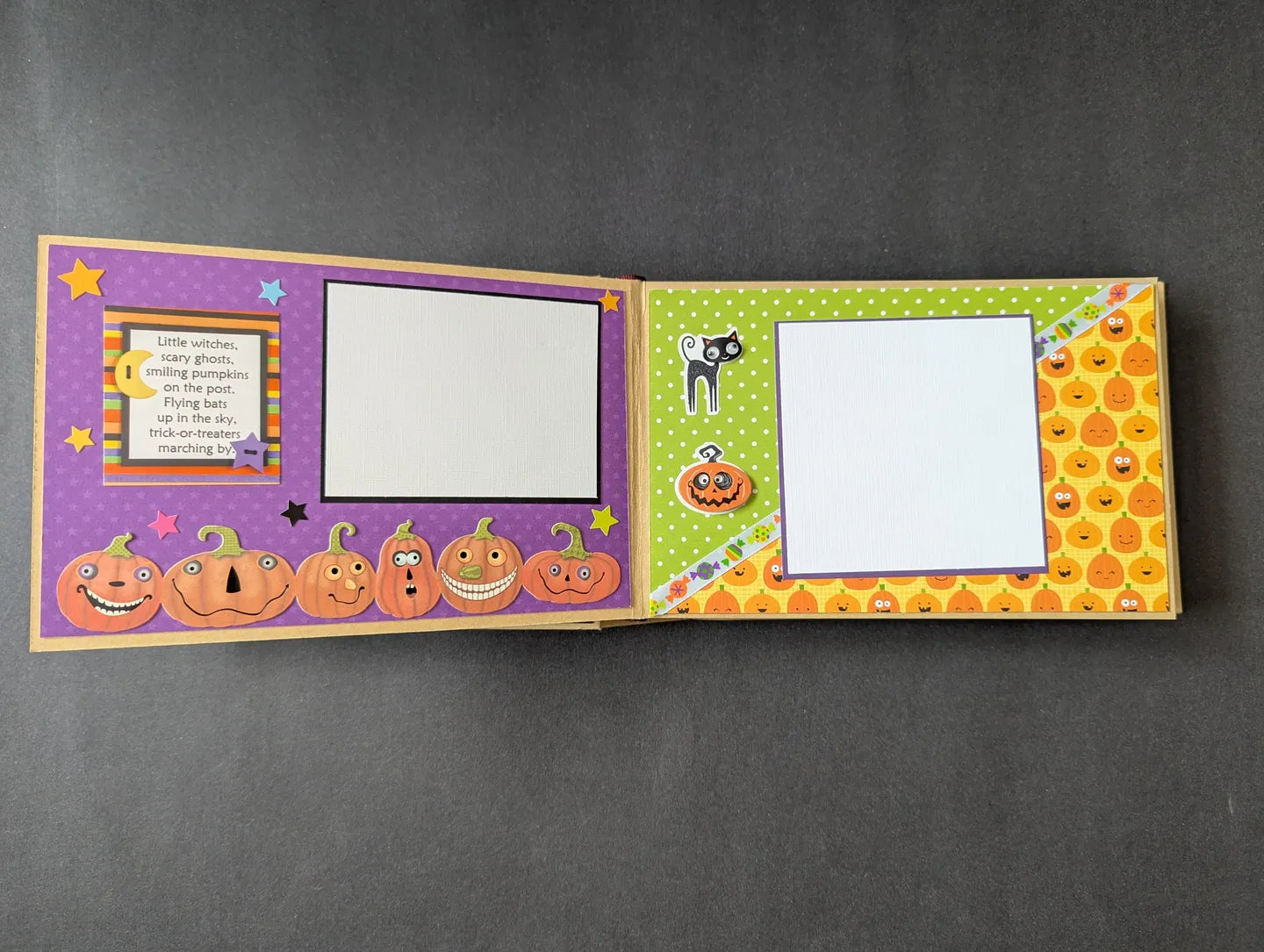 Premade Halloween Chipboard Album