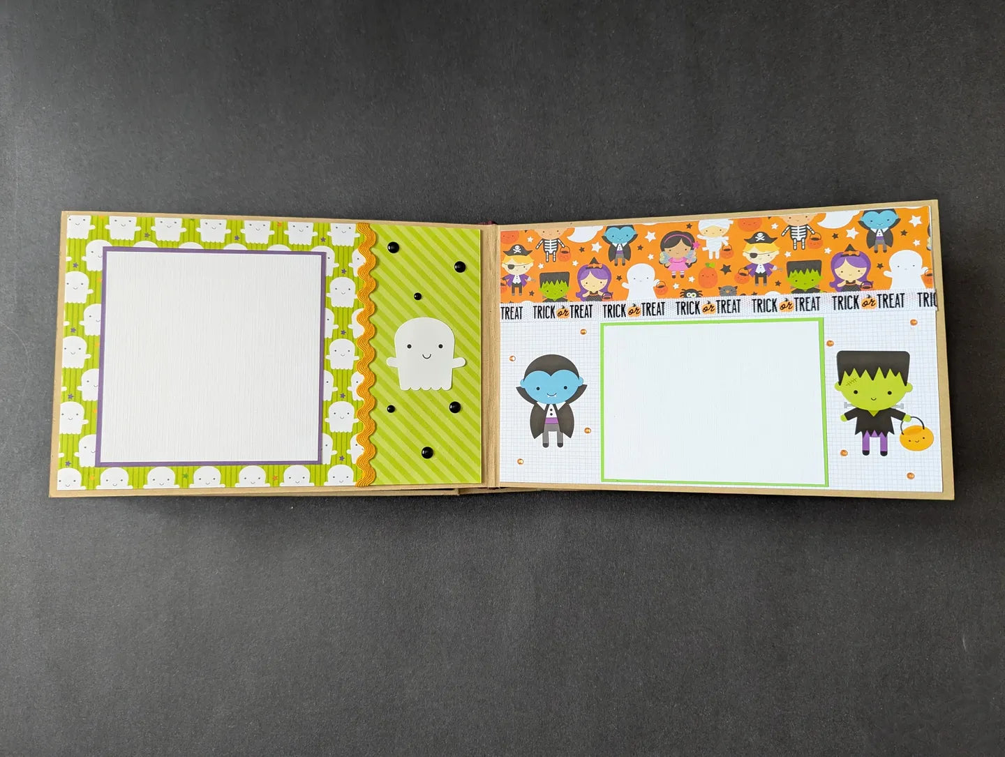 Premade Halloween Chipboard Album