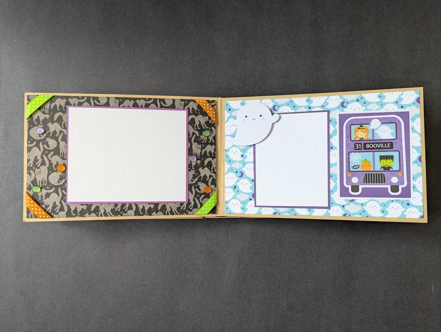 Premade Halloween Chipboard Album