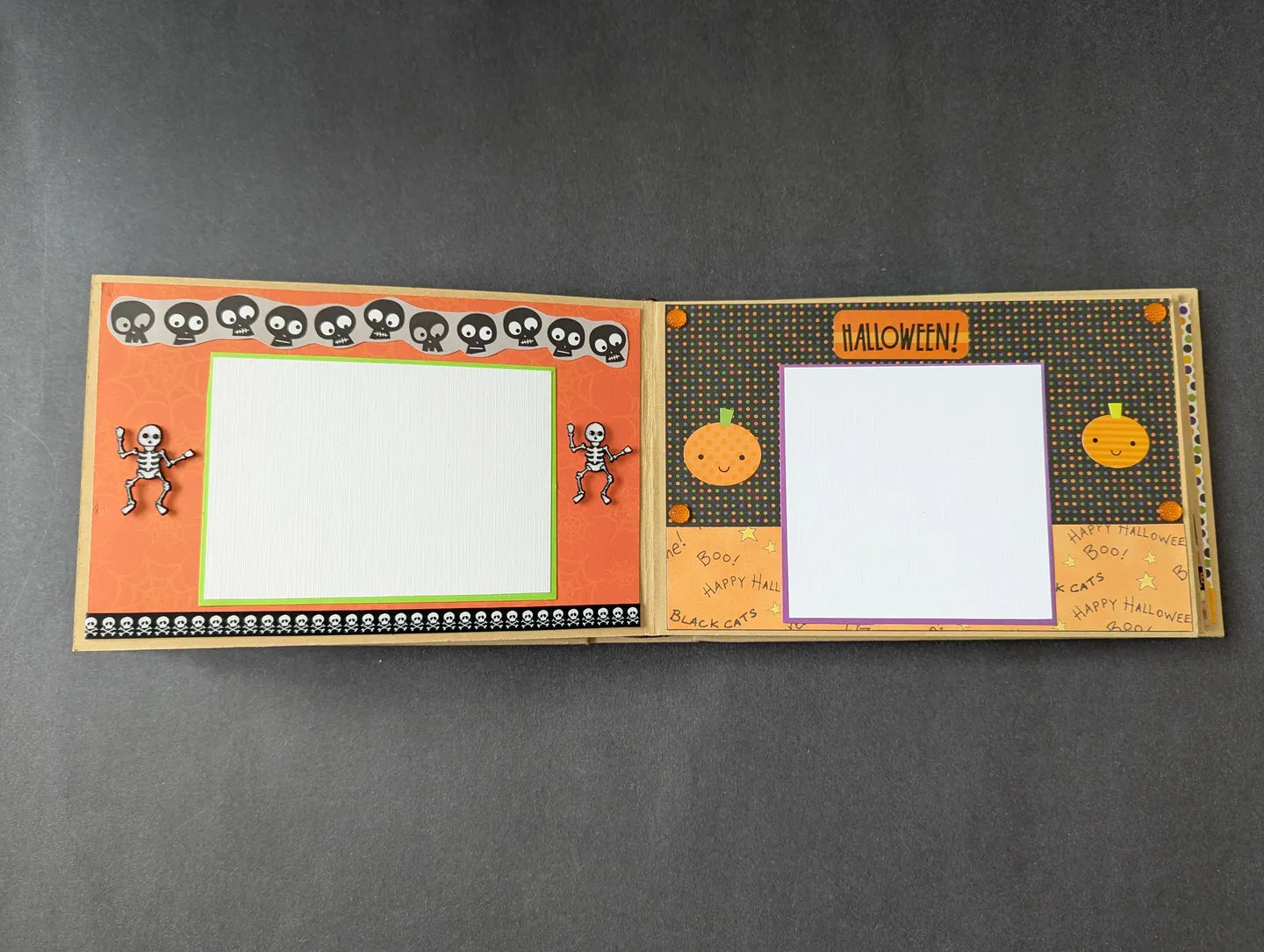 Premade Halloween Chipboard Album