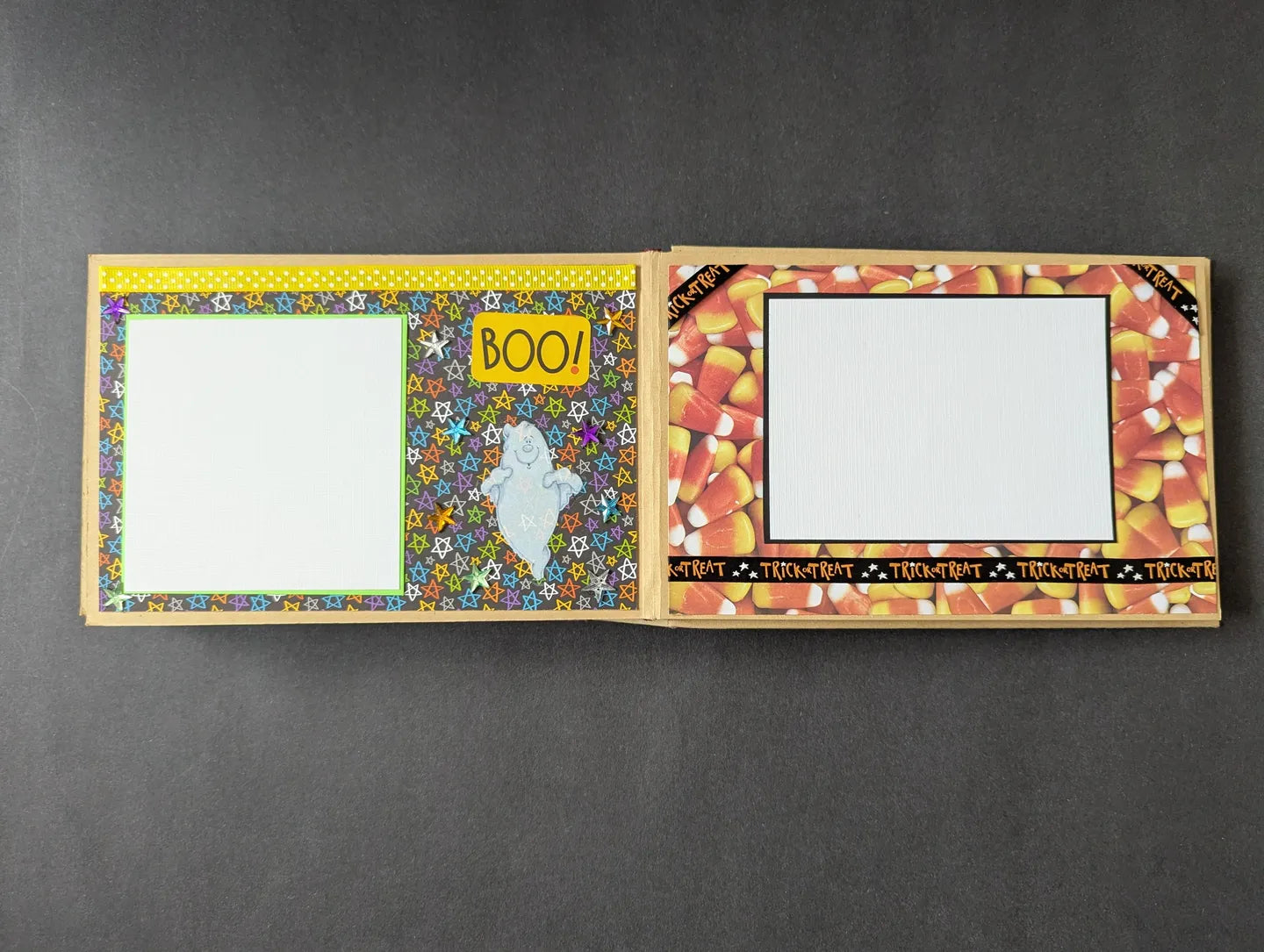 Premade Halloween Chipboard Album