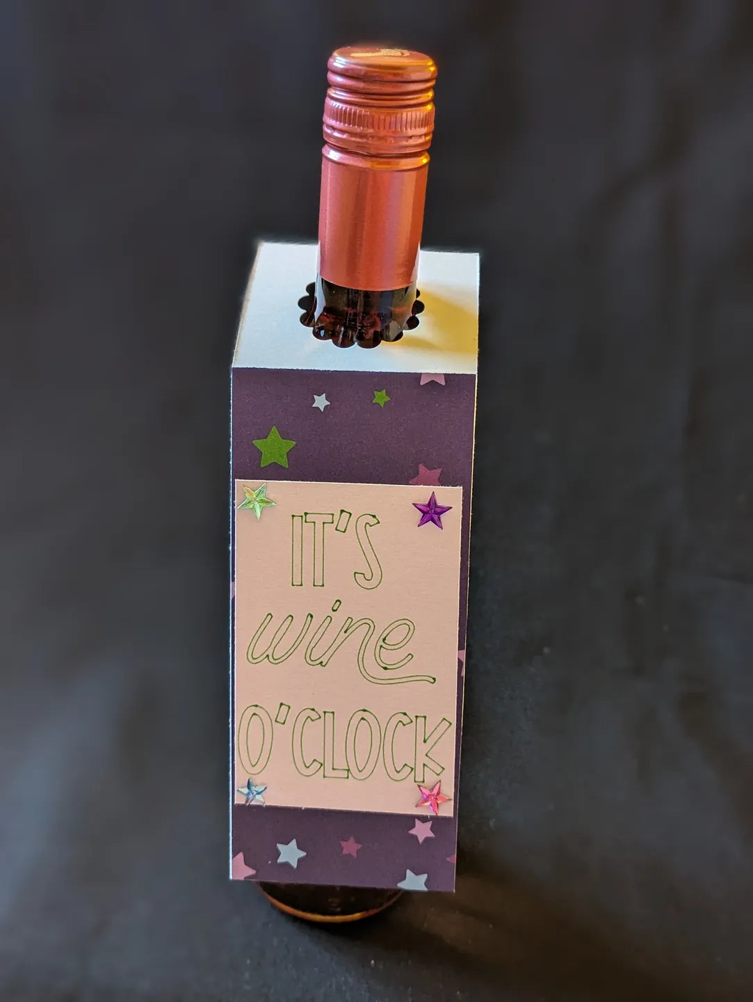 It's Wine O'clock Bottle Gift Tag