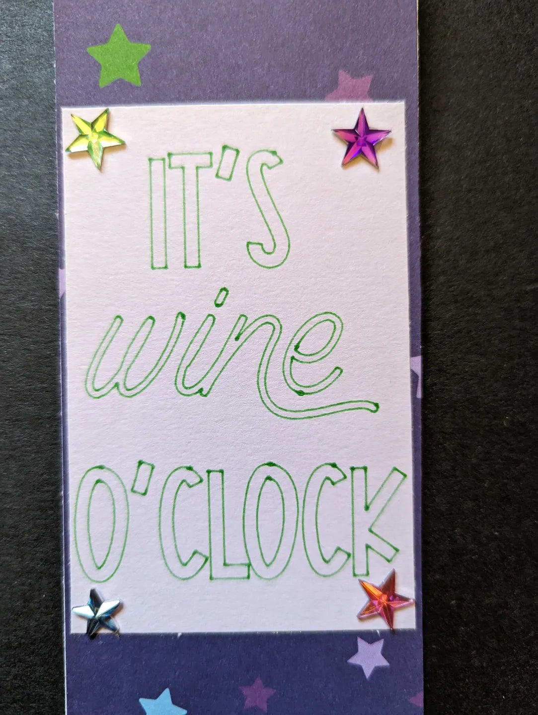 It's Wine O'clock Bottle Gift Tag
