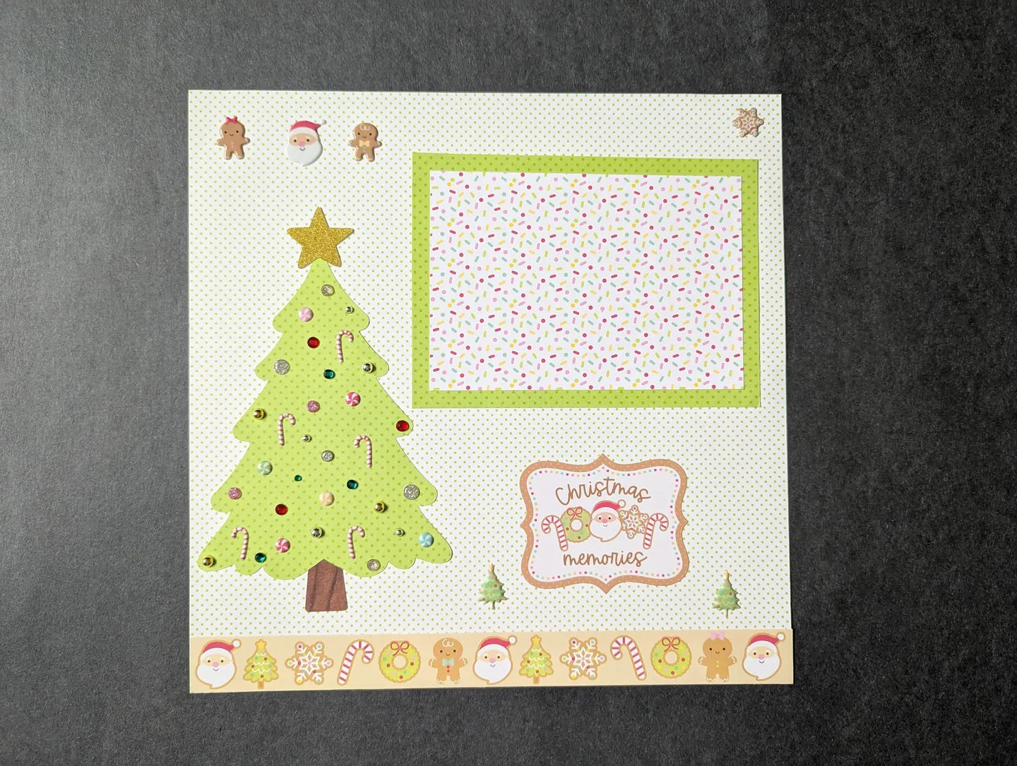 Christmas Tree Scrapbook Page