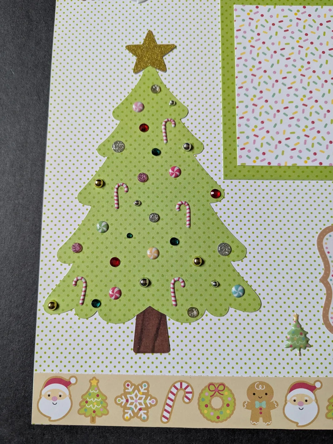 Christmas Tree Scrapbook Page
