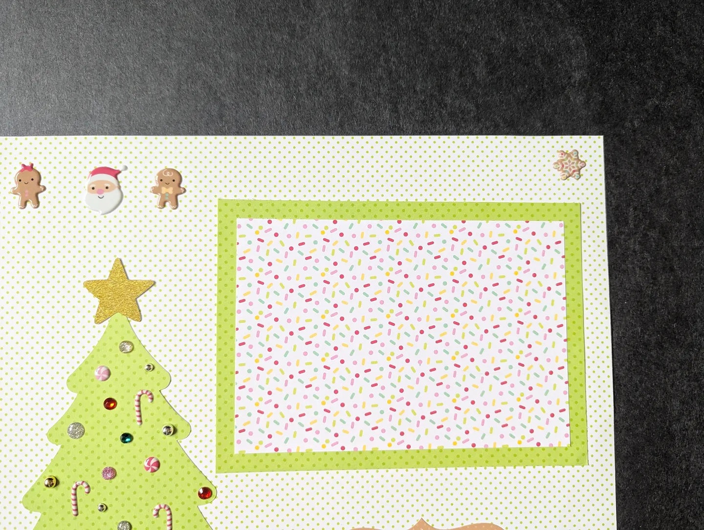 Christmas Tree Scrapbook Page