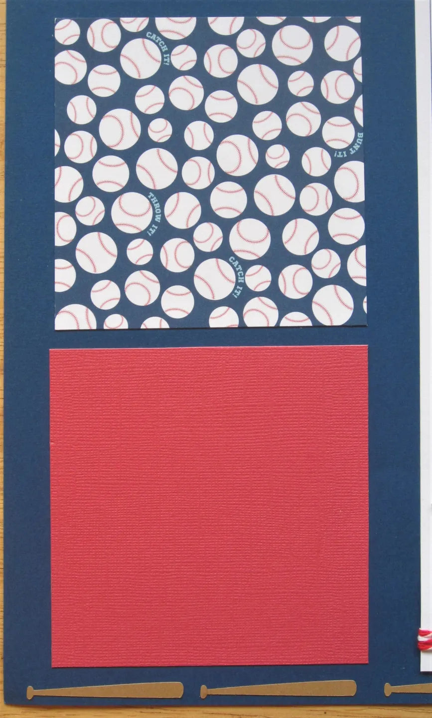 Little League Scrapbook Page