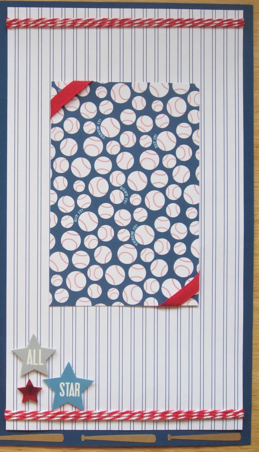 Little League Scrapbook Page