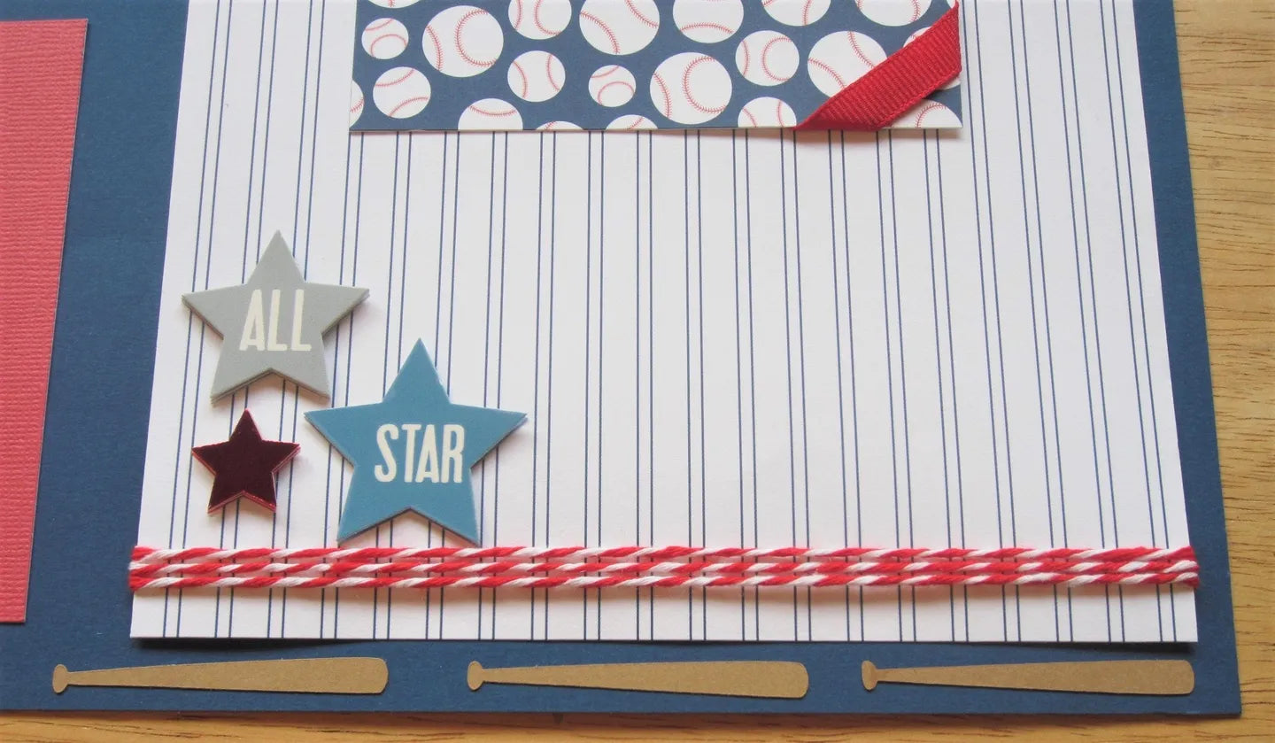 Little League Scrapbook Page
