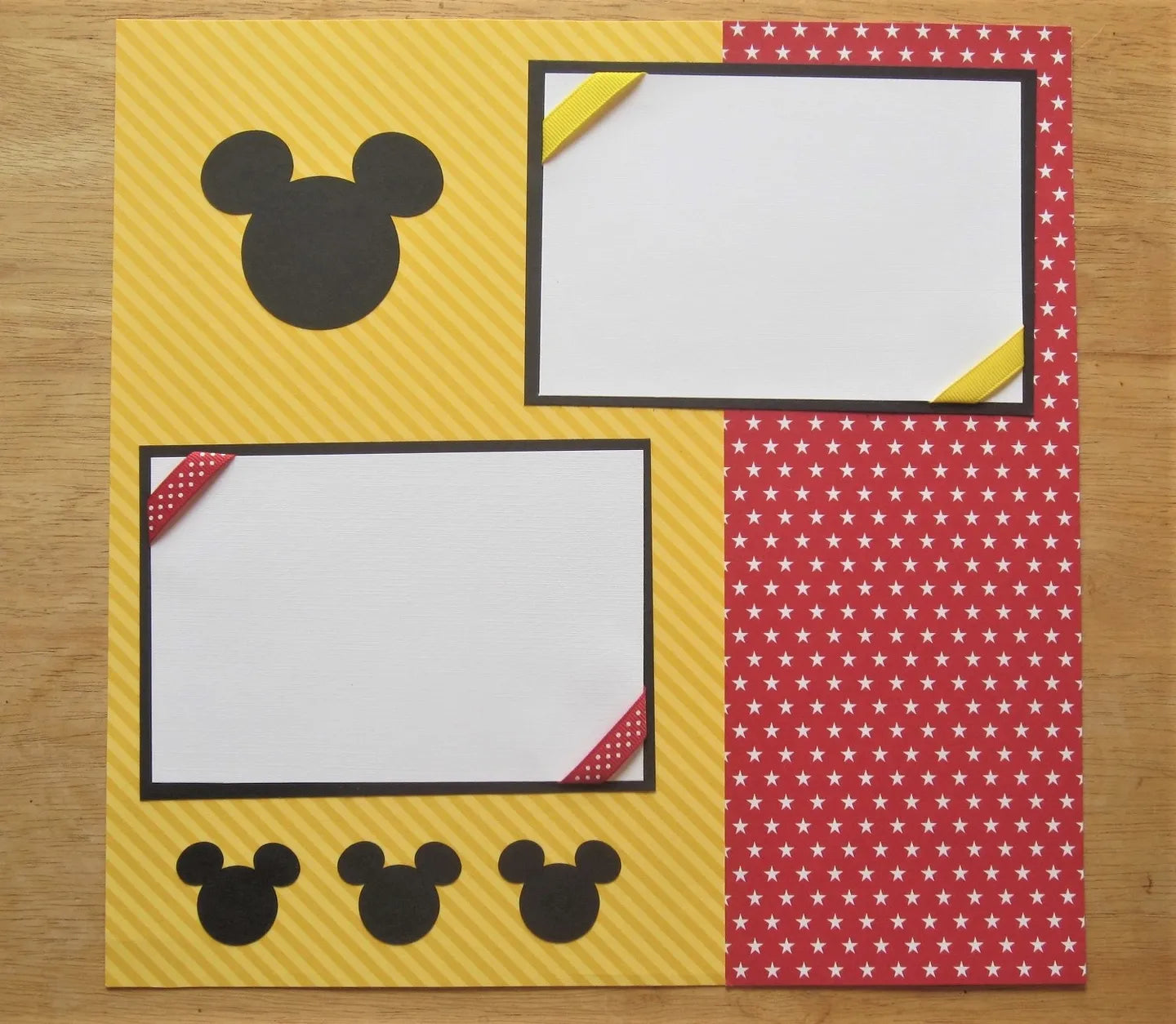 Mickey Mouse Scrapbook Page