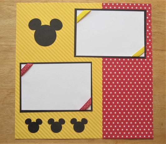Mickey Mouse Scrapbook Page