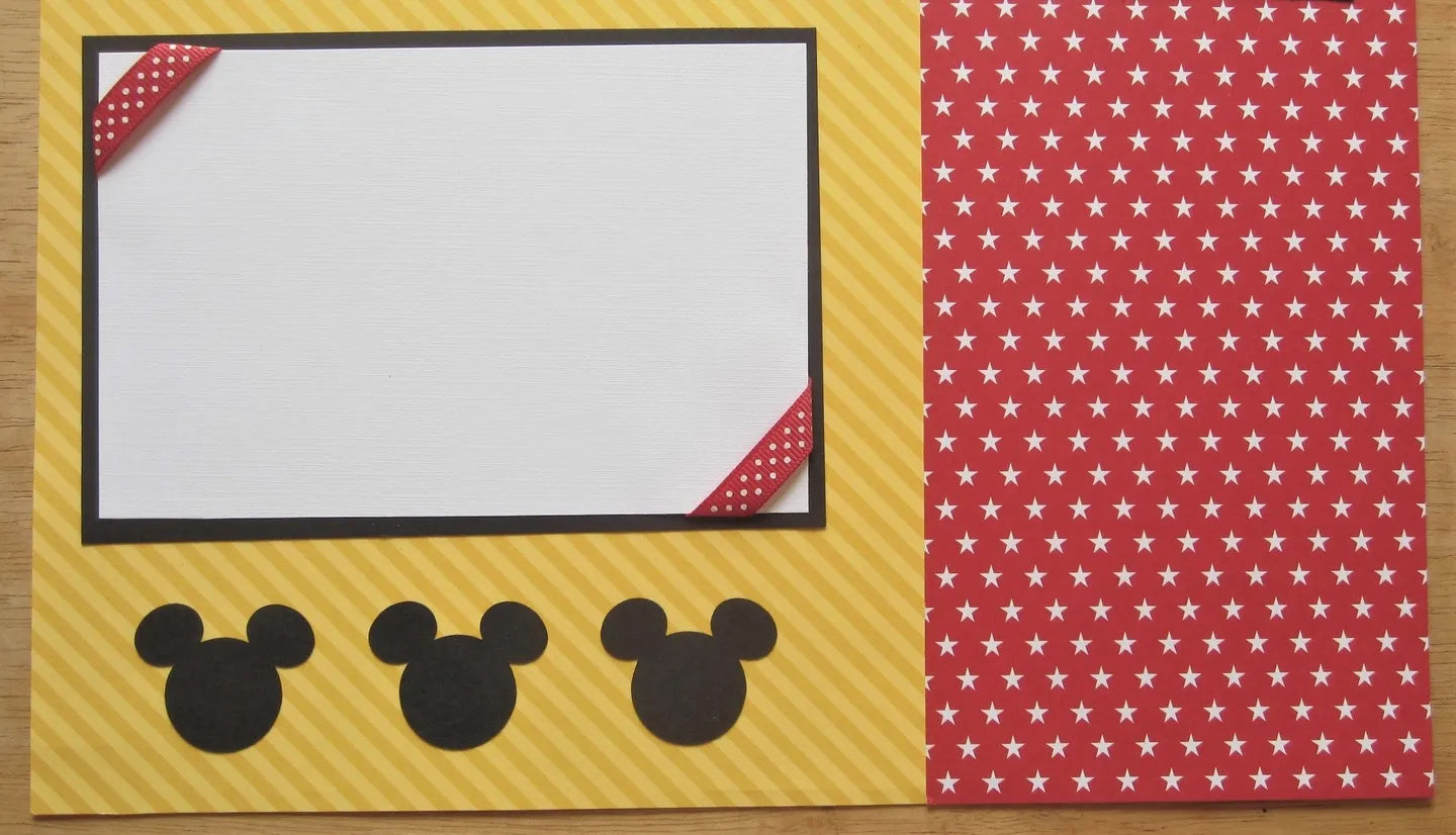 Mickey Mouse Scrapbook Page