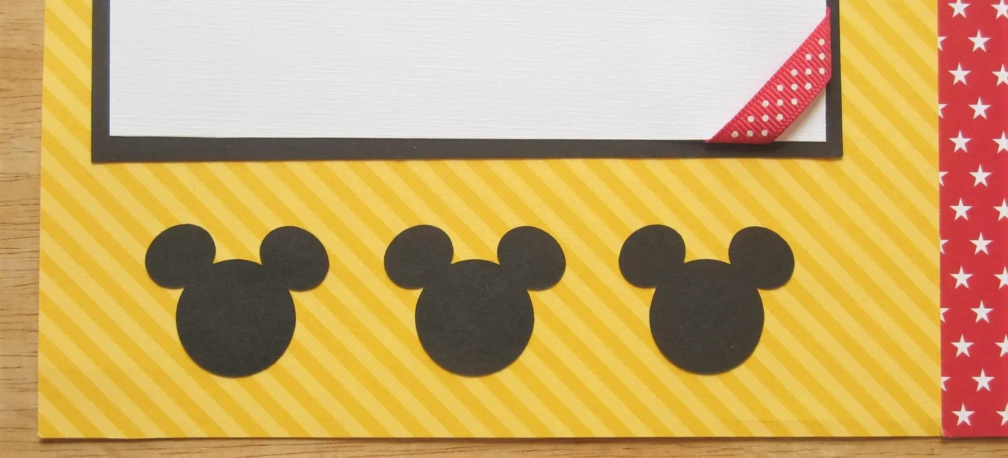 Mickey Mouse Scrapbook Page