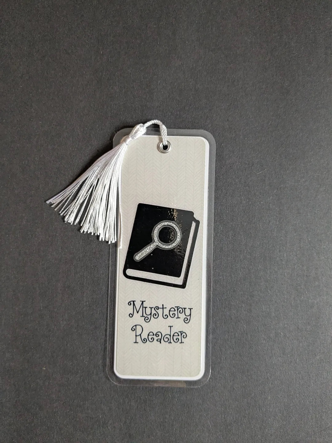 Mystery Reader Magnifying Glass Laminated Bookmark
