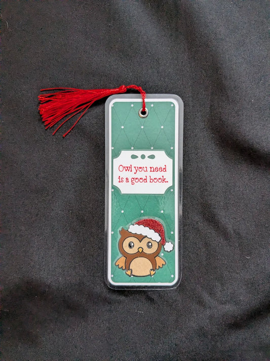 Santa Owl Bookmark