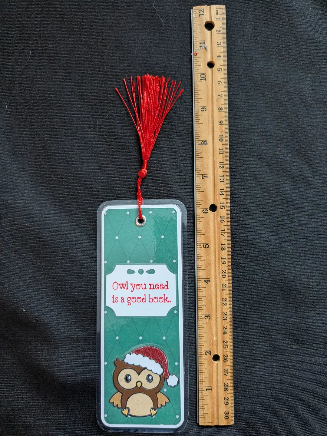 Santa Owl Bookmark