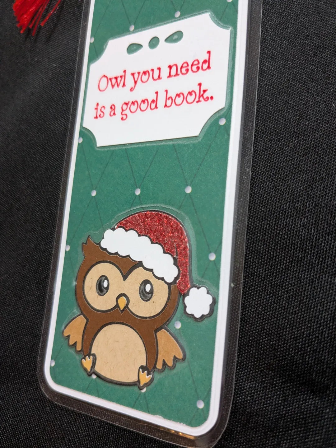 Santa Owl Bookmark