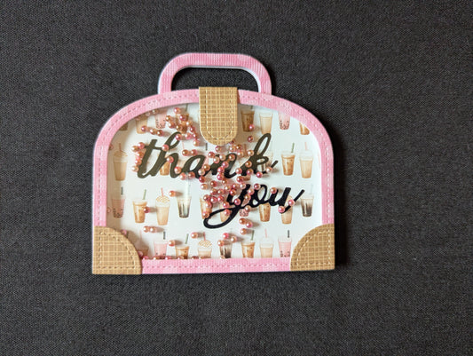 Thank You Coffee Lover Shaker Gift Card Holder