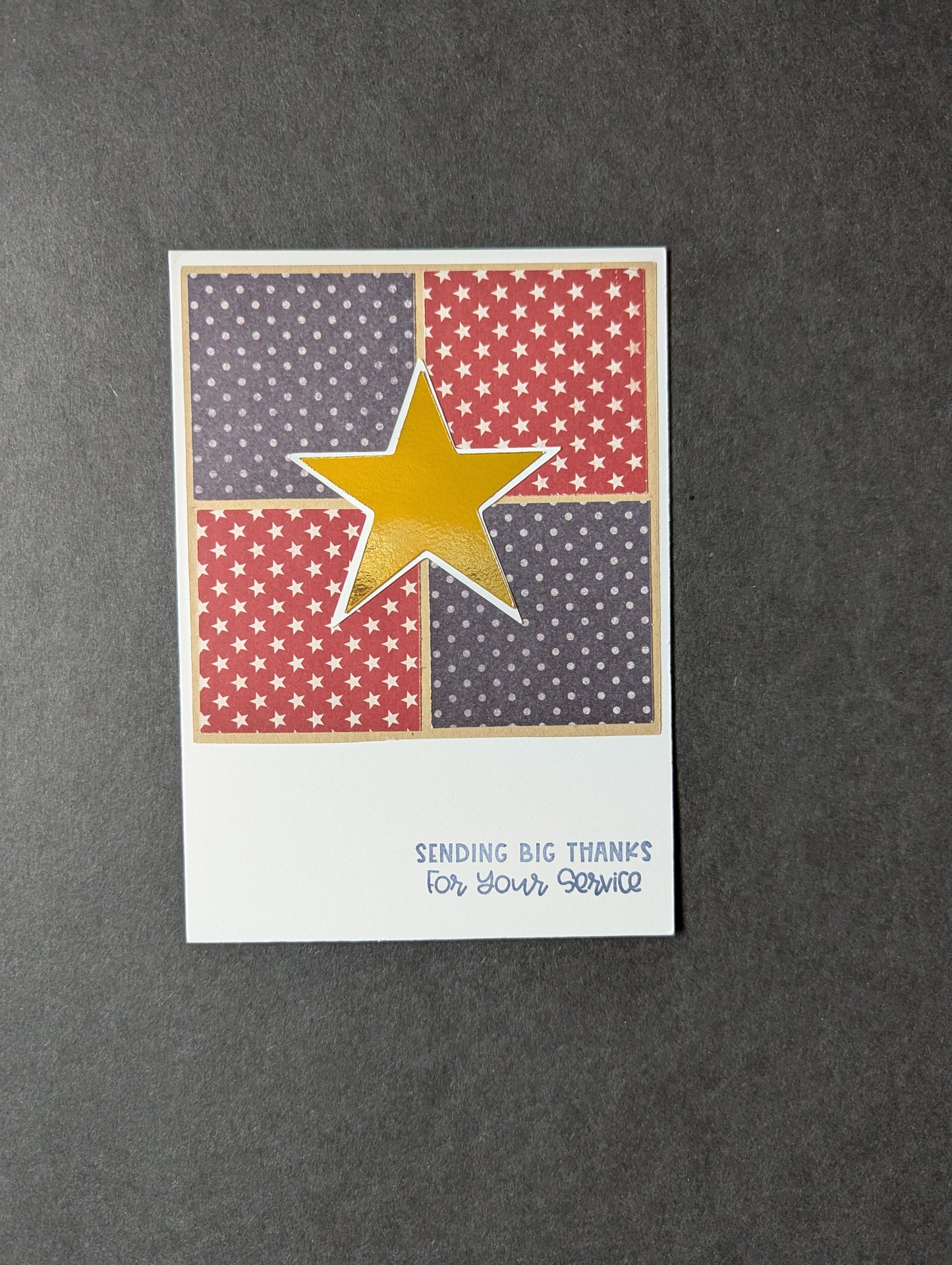 Thank you for your Service Card