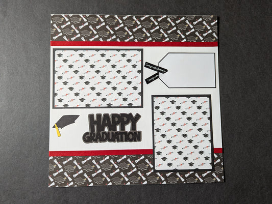 Graduation Scrapbook Page